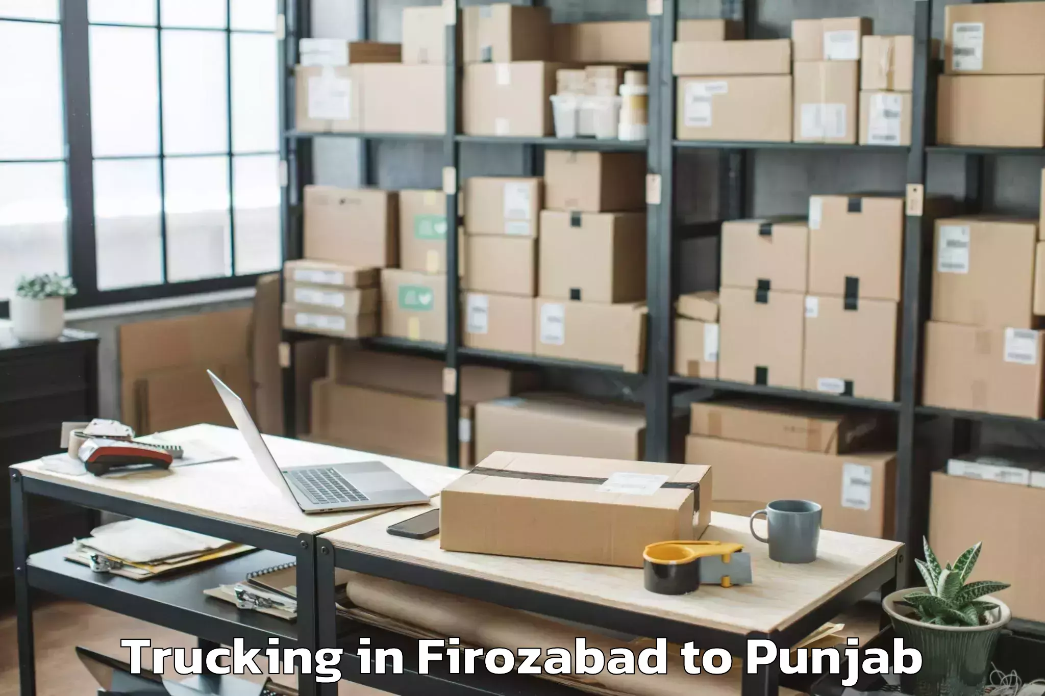 Book Firozabad to Rayat Bahra University Kharar Trucking Online